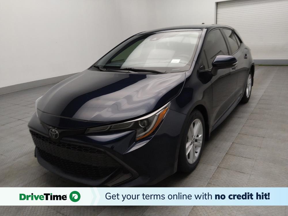 Blue 2020 Toyota Corolla Hatchback SE FWD Hatchback Front-Wheel Drive Continuously Variable Transmission
