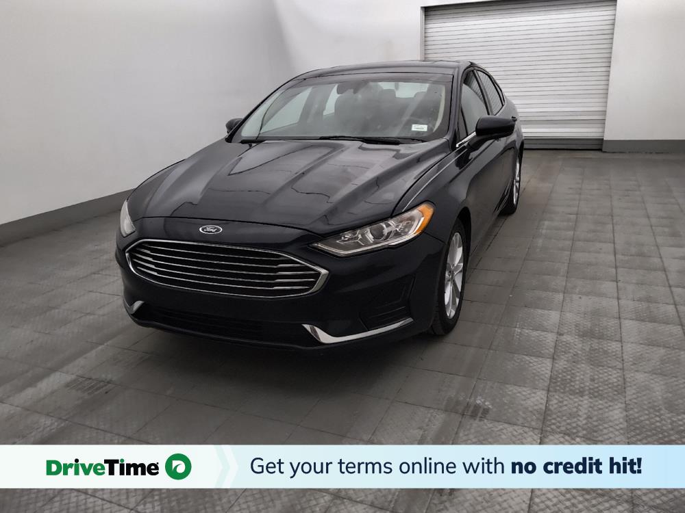 Blue 2020 Ford Fusion Hybrid Sedan Front-Wheel Drive Continuously Variable Transmission