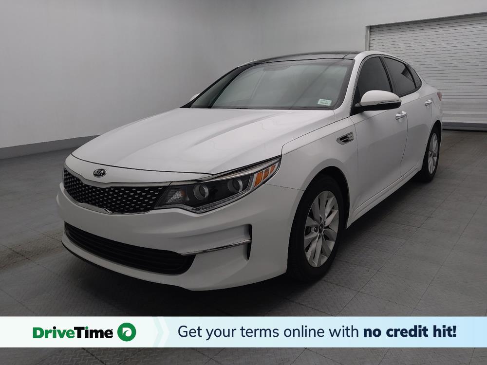 White 2016 Kia Optima Sedan Front-Wheel Drive 6-Speed Automatic