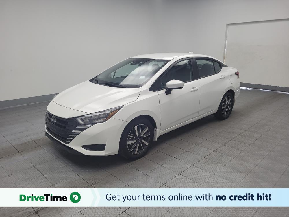 White 2025 Nissan Versa Sedan Front-Wheel Drive Continuously Variable Transmission
