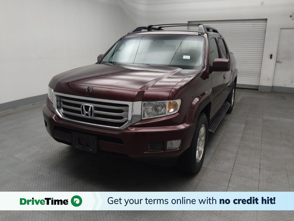 Red 2012 Honda Ridgeline Pickup Truck Four-Wheel Drive 5-Speed Automatic